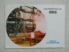 Original VOLVO RM8 Strahltriebwerk Sales Brochure Prospekt 1971