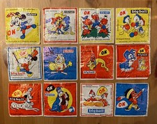 Konvolut (12) OK Big Ball Sammelbilder Walt Disney, Kaugummi, Vintage 60/70er