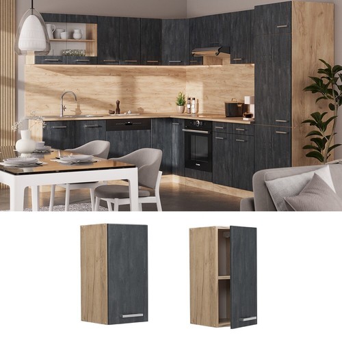 Hängeschrank line schwarz - hängeschrank,