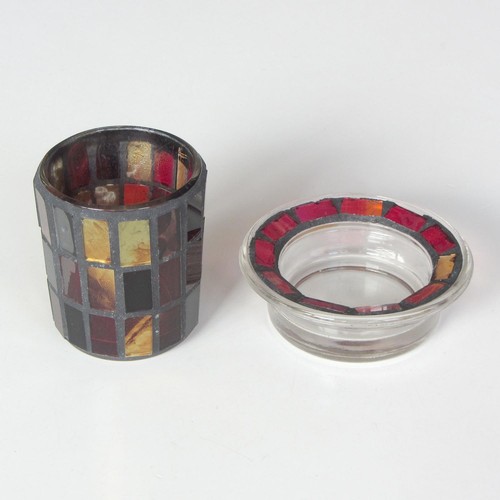 Kerzenhalter glas mit - 2,