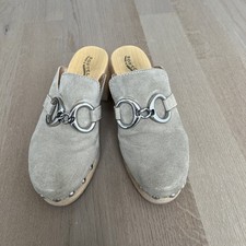 Softclogs Damen Wildleder Größe 39 Beige