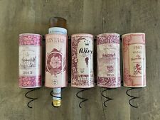 Weinflaschenhalter Wandhalterung Vintage Rosa Schwarz Metall Wein Deko