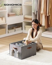 SONGMICS Schuh-Organizer, Schuhaufbewahrung, für 16 Paar Schuhe, Schuhbox, Griff