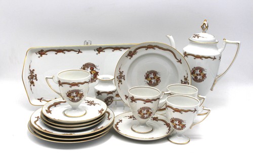 Kaffeeservice brauner drache - kaffeeservice,