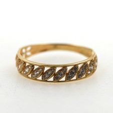 Ring 750 Gold 18 Karat Gelbgold Größe 58 Damen Goldschmuck Wert 780,-