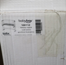 babybay Original Beistellbett aus massivem Buchenholz / (weiß lackiert)