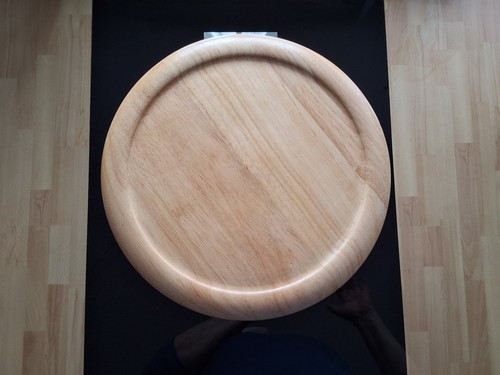 Servierplatte aus holz drehbar - servierplatte,
