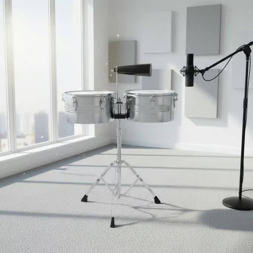 Timbales set verchromt - timbales-set,