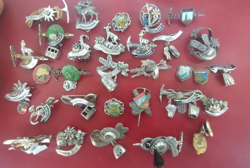 32x vintage hutnadeln - 32x,