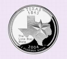 QUARTER Dollar  TEXAS  2004 D