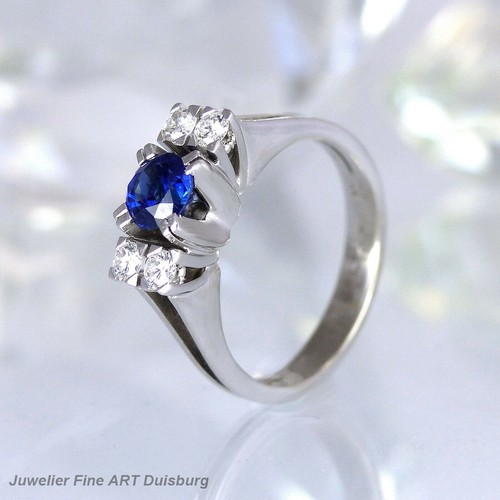 Ring 750 weißgold - 750/-, mit