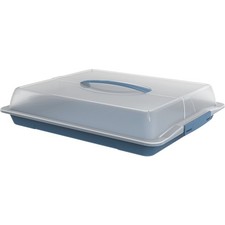Partybutler Kuchenbox Transportbox Behälter "John XL" blau 47,5 x 39 x 9,8 cm