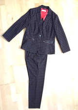 Hosenanzug; Dame; Gerry Weber; kariert; schwarz-rot; Gr 38/40/M; wie neu