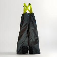 Skihose Gr. 128 Schnee Hose Thermohose Grau Grün Hosenträger ☃️ 