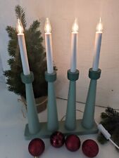 Kerzenleuchter grün 4-armig moderner Fensterleuchter E10 Glühlampen