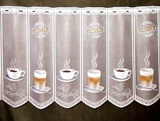 Kaffee Scheibengardine Küchengardine 9 Breiten 59 cm hoch NEU Bistro Bunt