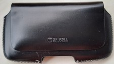Krusell Handy Gürtelcase Leder -schwarz / Innenmass ca. 13 x 7 cm ! TOP !