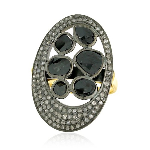 Diamant oval statement ring - oval,
