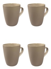 4er Set Café Becher Kreidefarbe 330 ml Kaffeetassen Modern