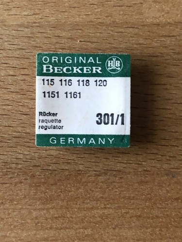 Becker regler rucher - becker, hb
