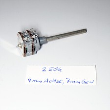 Potentiometer Poti Dreh-Widerstand lin stereo 250 k 270 kOhm 4mm Achse
