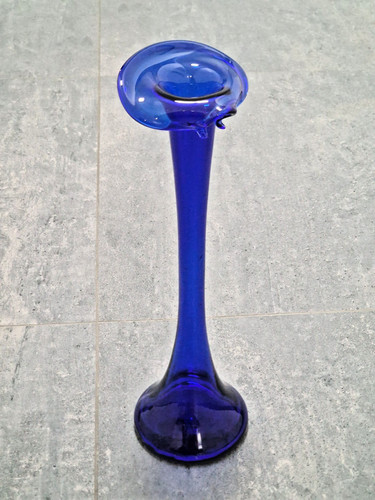 Vintage glas vase - glas, 36cm