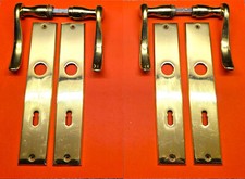 2x Drückergarnitur Messing, gebraucht