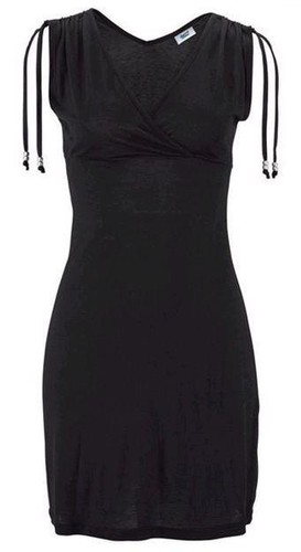 Schwarzes damen kleid elegant - kleid,