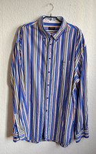 Paul & Shark Yachting Ocean Team Herren Hemd Langarmhemd gestreift Vintage Gr 50