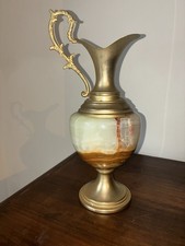 Jugendstil Krug vase marmor Onyx und Bronze / messing, 1900er