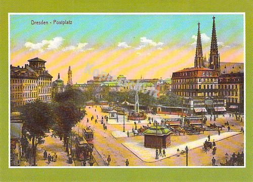 Dresden postplatz - dresden, ak