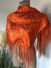 Tuch Schal Reine Seide Dirndel Neu Orange