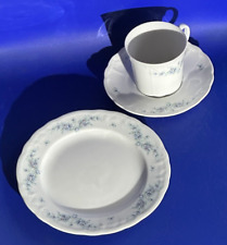 2 Stück Kaffee-Gedeck + 9 Teile Zugabe Seltmann Weiden Julia / Blaue Margeriten