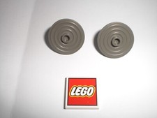 Lego 2 x 3876 Schild rund alt dunkelgrau 6030 1877 6022 6021 6061 6010 6039 6103
