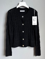 kurze Strickjacke Beige