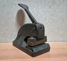 Papier Prägestempel Prägezange Gusseisen Brief Prägepresse Vintage Antik