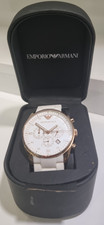 AR5919 LUXUS EMPORIO ARMANI SILIKON ROSÉGOLD WEISSES ZIFFERBLATT DAMENUHR-