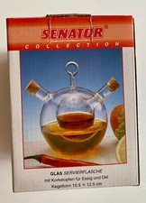 Öl Essig Glas Servierflasche Spender Salatdressing Set  2 in 1 mit Korken