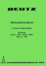 Werkstatthandbuch deutz d25 - deutz, d25.2