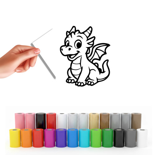 Kleiner drache aufkleber - drache,