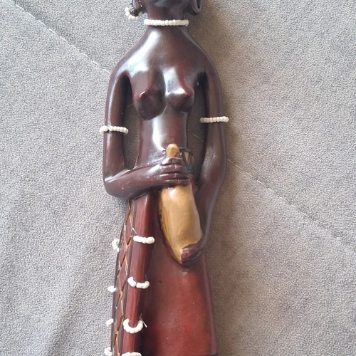Statue holz massai figur - holz,