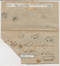 ÖSTERREICH 1827 Brief, Mangel