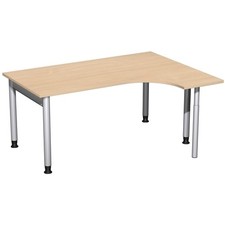 Eckschreibtisch rechts, 4-Fuß