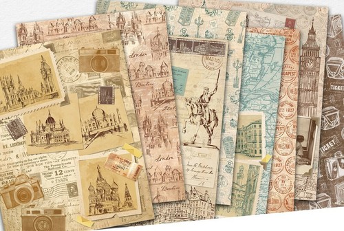 Scrapbook papier basteln - a4,