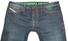DIESEL SHIONER HERREN JEANS W33 L32 * 33 / 32 * DUNKELBLAU * STRETCH * TOP !!! 