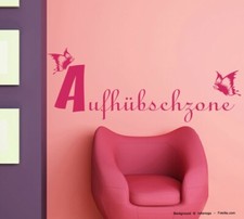 Wandaufkleber Aufhübschzone Beauty Zone mit Schmetterlingen 591