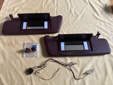 Mercedes 190E/D W124 beleuchtete Sonnenblenden Make-up Schmink Mittelrot 3112 