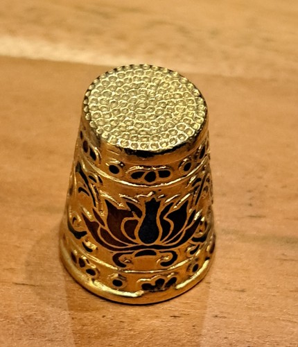 Ornamente gold fingerhut - ornamente,