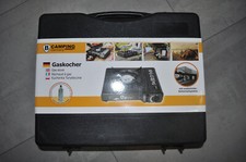 Campingkocher  im Koffer mit Pizozündung 4 Gaskartuschen 1 Grillplatte  1 Öffne