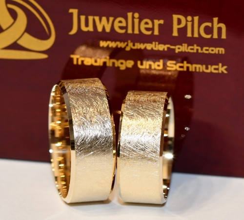 Paar trauringe gelbgold - trauringe, in